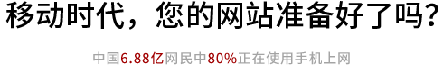 你有手機網站了(le／liǎo)嗎？